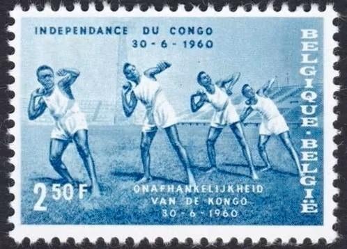 België 1960 - OBP 1143 - Onafhankelijkheid van Congo, Verzenden, Frankeerzegel, Postfris, Postfris