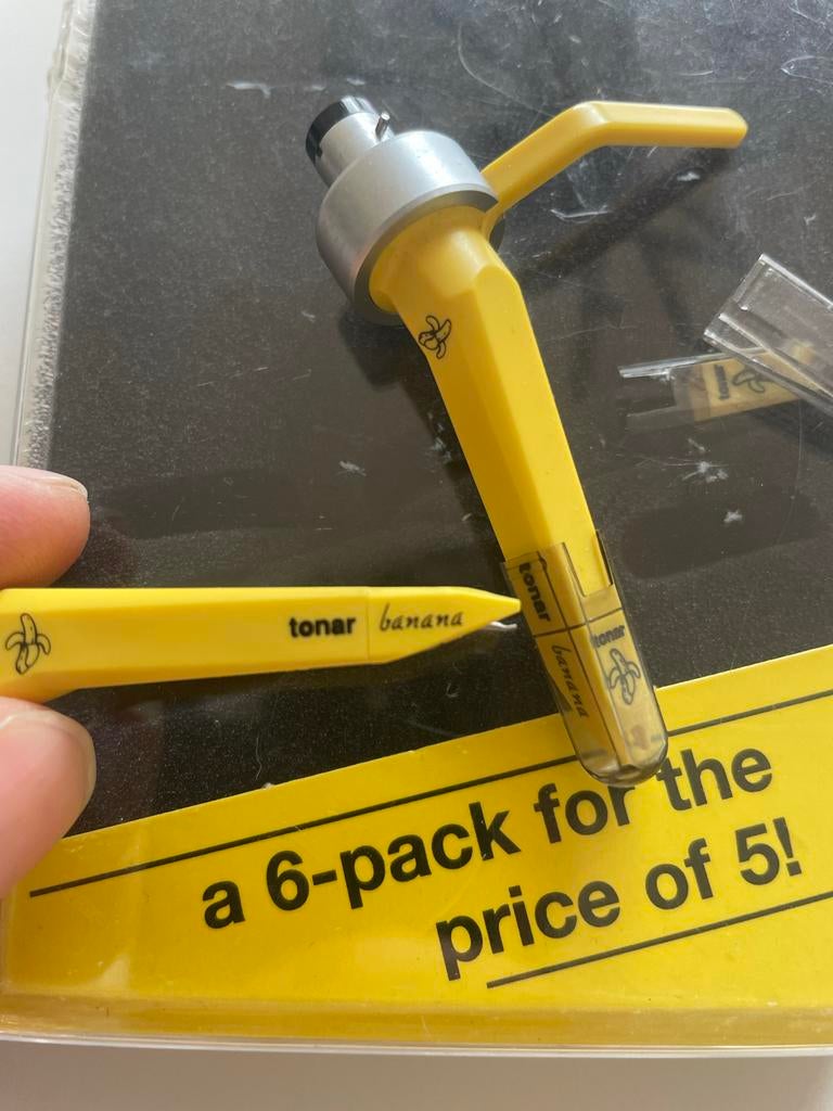 2 x Tonar Banana Element, Ophalen of Verzenden, Gebruikt, Platenspeler-onderdeel, Overige merken