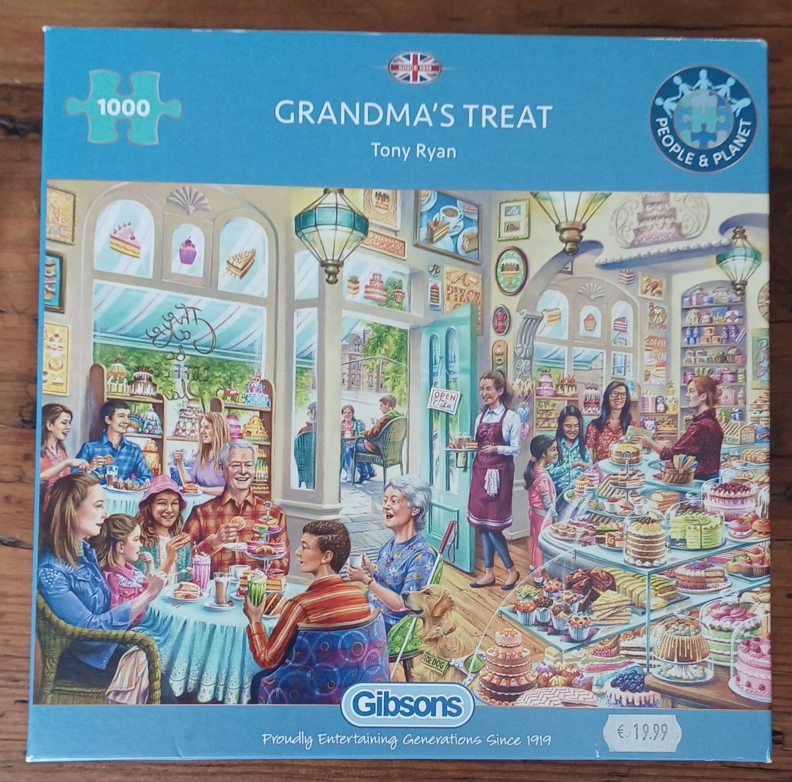 Gibsons Grandma's Treat 1000 st, Hobby en Vrije tijd, Ophalen, 500 t/m 1500 stukjes, Zo goed als nieuw