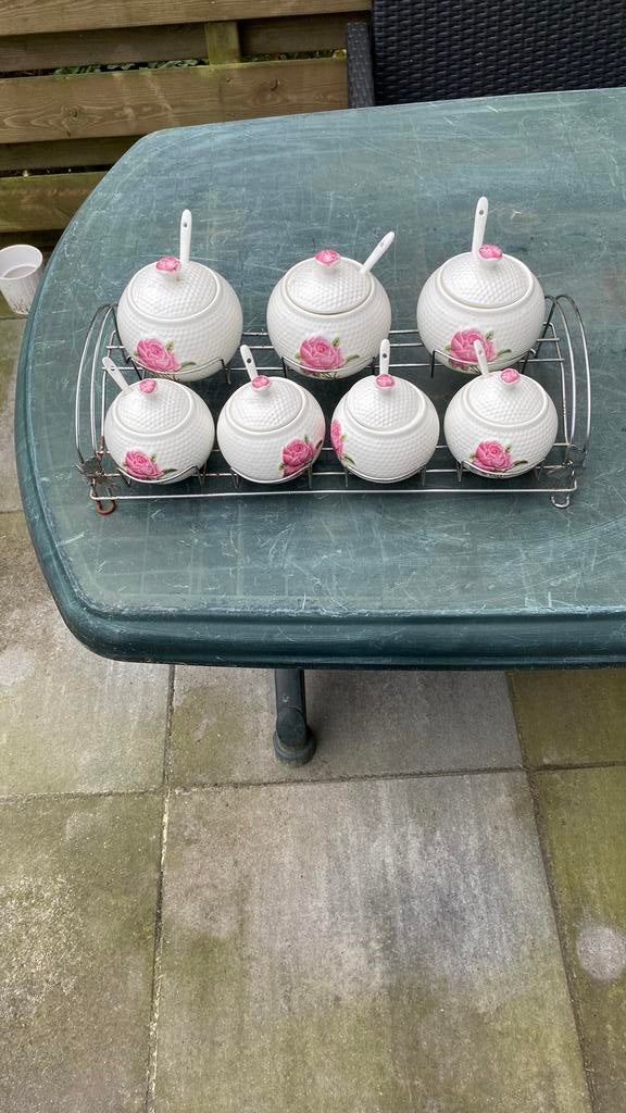 Kruidenpot set voor keuken 7 stuk, Antiek en Kunst, Ophalen of Verzenden