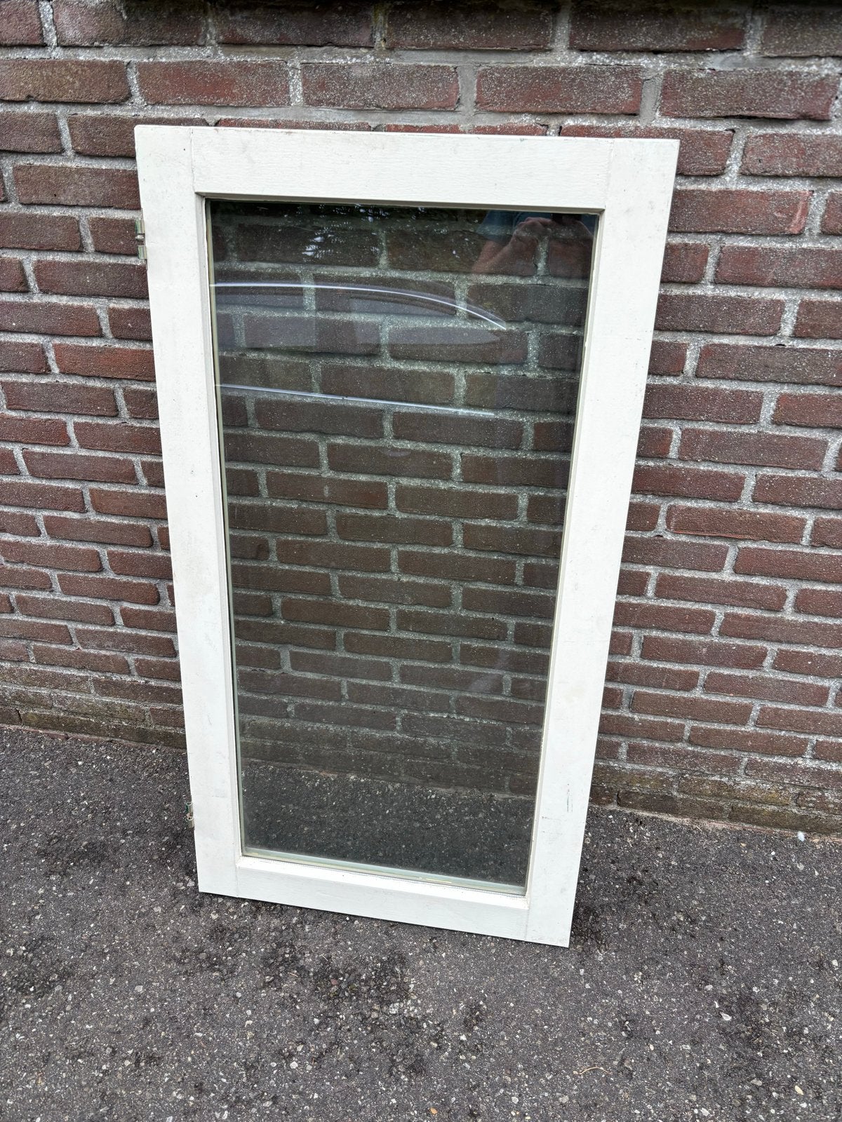 Raam met HR++ glas - 126,5x67,5 cm, Ophalen, Gevelraam of Ruit, Gebruikt, Minder dan 80 cm