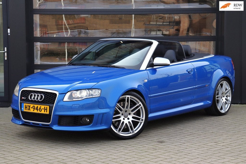 Audi A4 Cabriolet 4.2 V8 RS 4 quattro | Kuiperstoelen | Bose, Auto's, Audi, Gebruikt, 8 cilinders, Cabriolet, Leder