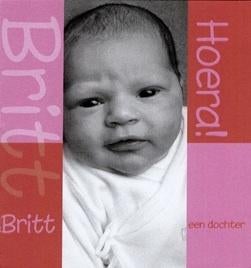 Britt, Ophalen of Verzenden, 2000 tot heden, Geboortekaartje