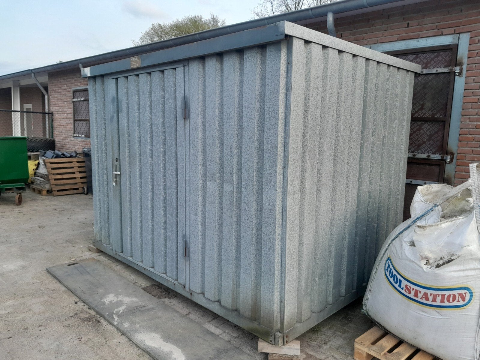 Demontabele container 3x2 m nette staat, Tuin en Terras, Ophalen of Verzenden, Metaal, Containerberging