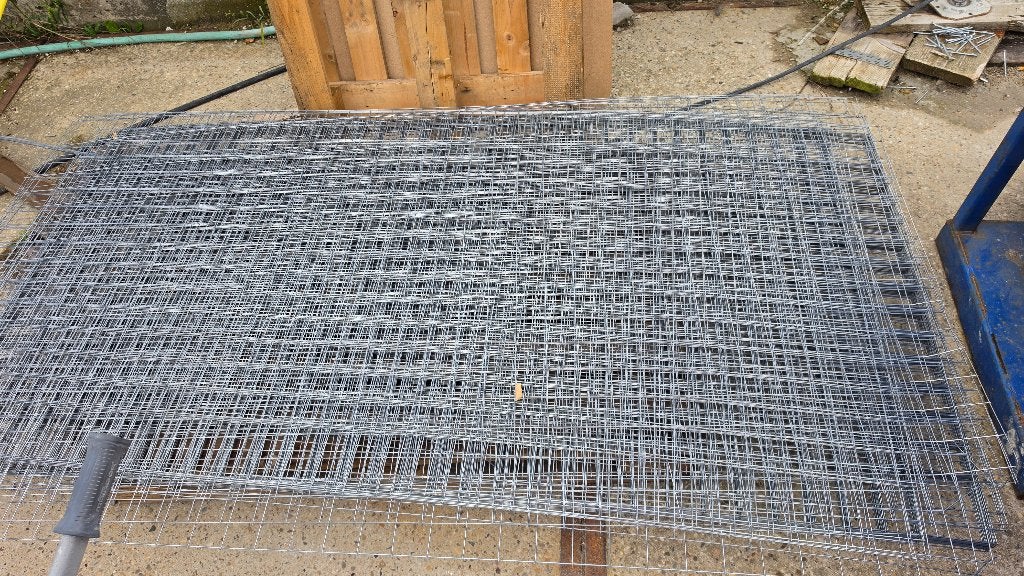 38 st aardingsmat 2x1 mtr 2mm verzinkt, Ophalen, Nieuw, Overige metalen