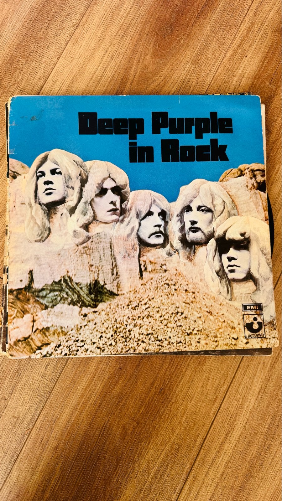 Deep Purple - In Rock LP (Harvest, 1970), LP, Gebruikt, Hard Rock, Ophalen of Verzenden