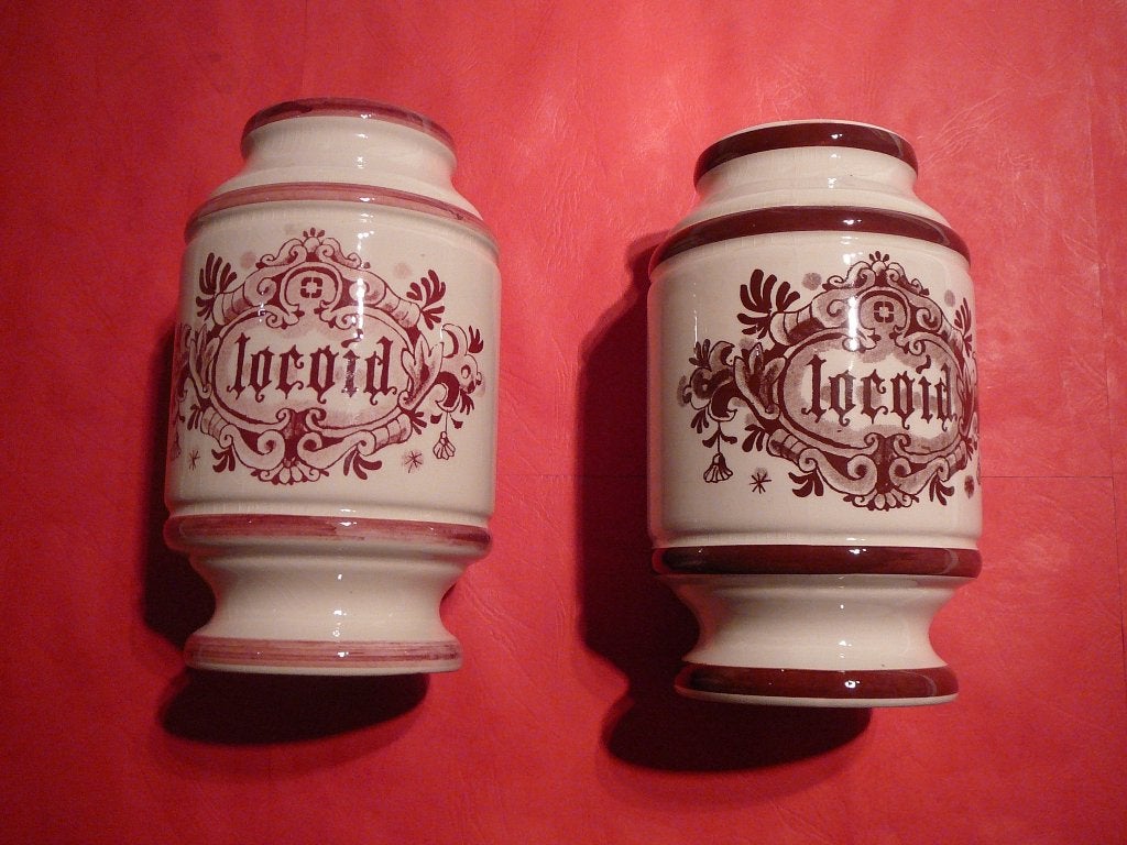 2 potten, 't Delftsche Huys, locoid, Ophalen of Verzenden