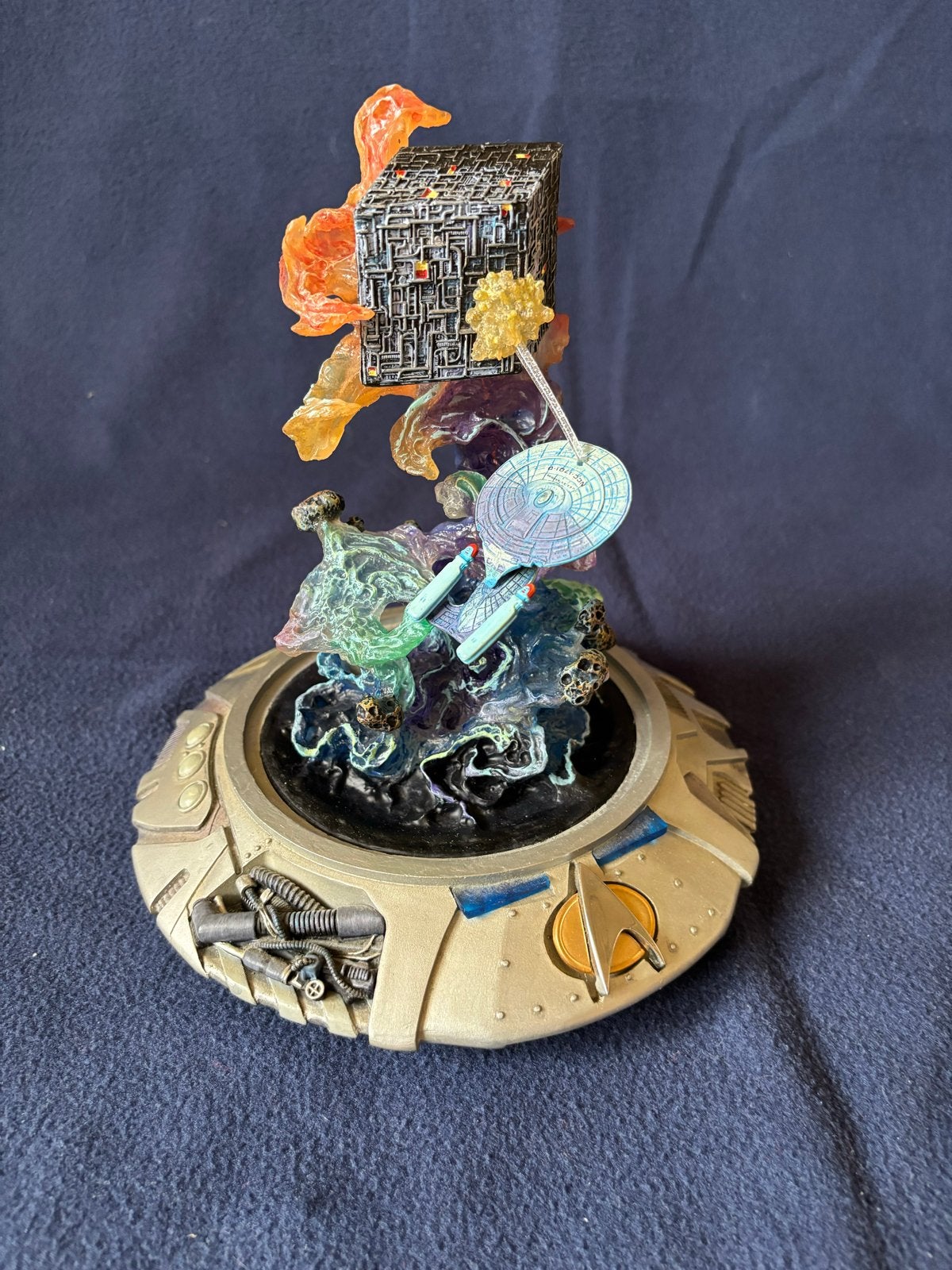 Star Trek TNG: Resistance is Futile - Franklin Mint Sculptuu, Ophalen, Zo goed als nieuw
