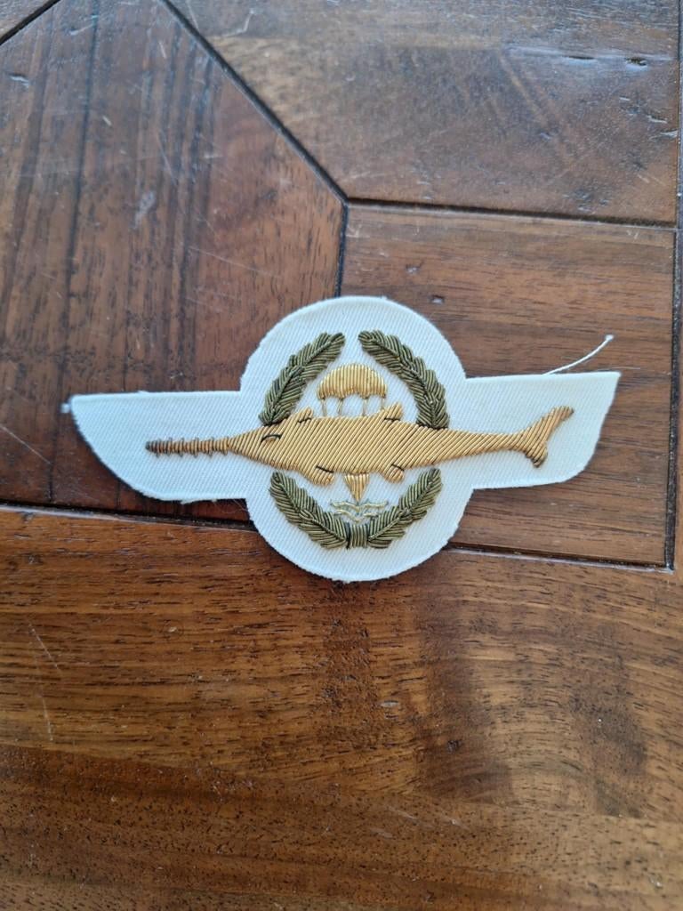 kampfschwimmer witte stof, Ophalen of Verzenden, Marine, Duitsland, Embleem of Badge