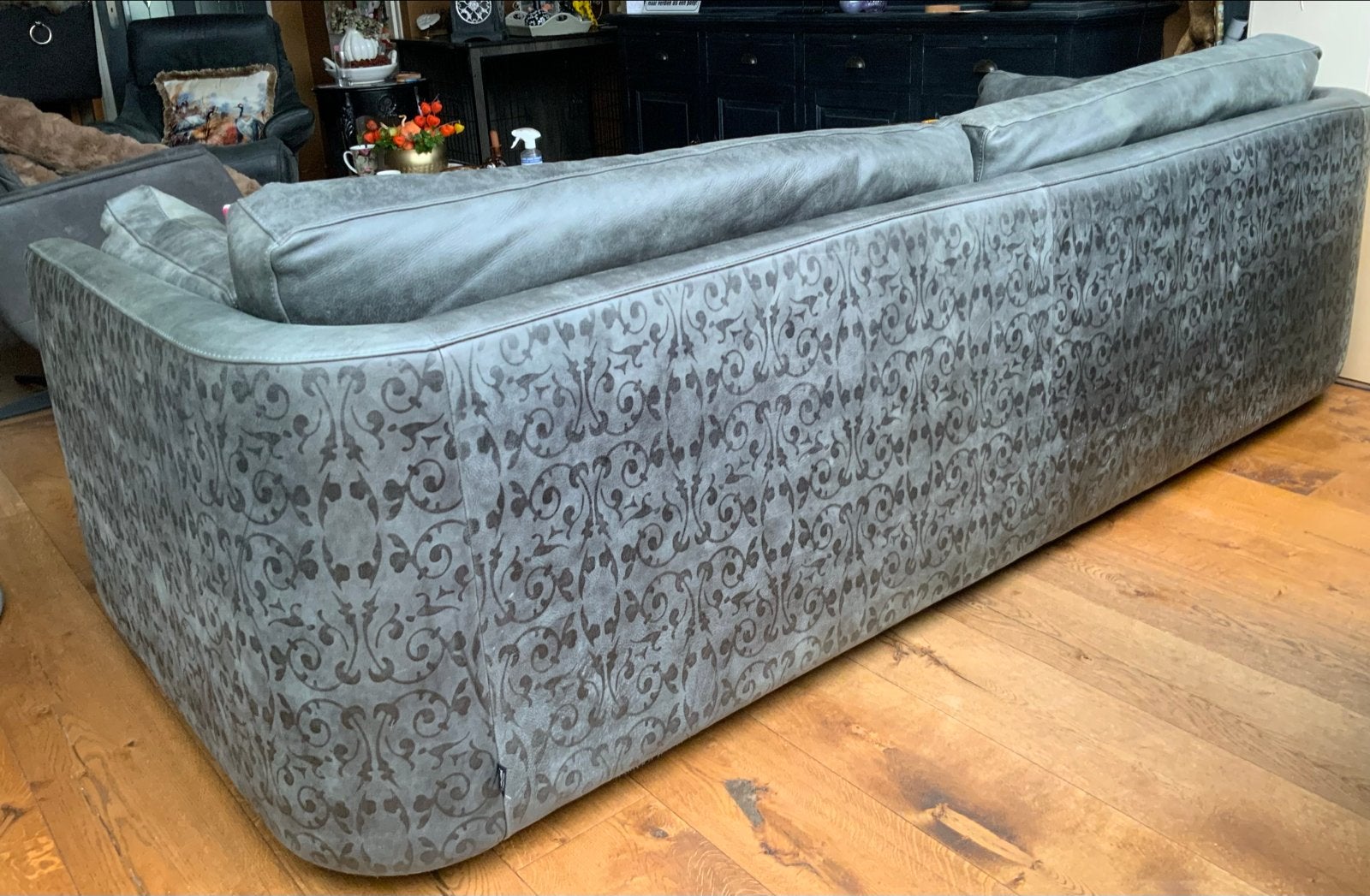 L’ Ancora Collection Bank - Echt Africa-leder-dubbel design, Ophalen, 250 tot 300 cm, Gebruikt, 100 tot 125 cm