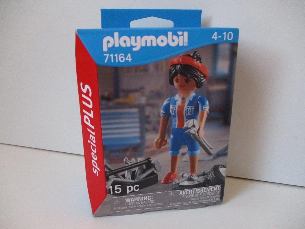 playmobil poppetjes automonteur vrouw, Ophalen of Verzenden, Nieuw, Complete set