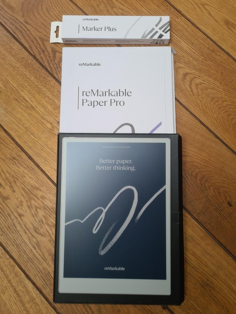 Remarkable Paper Pro + Marker Plus nieuw, Computers en Software, Tekentablets, Multi-touch, Nieuw, Draadloos, ReMarkable paper pro