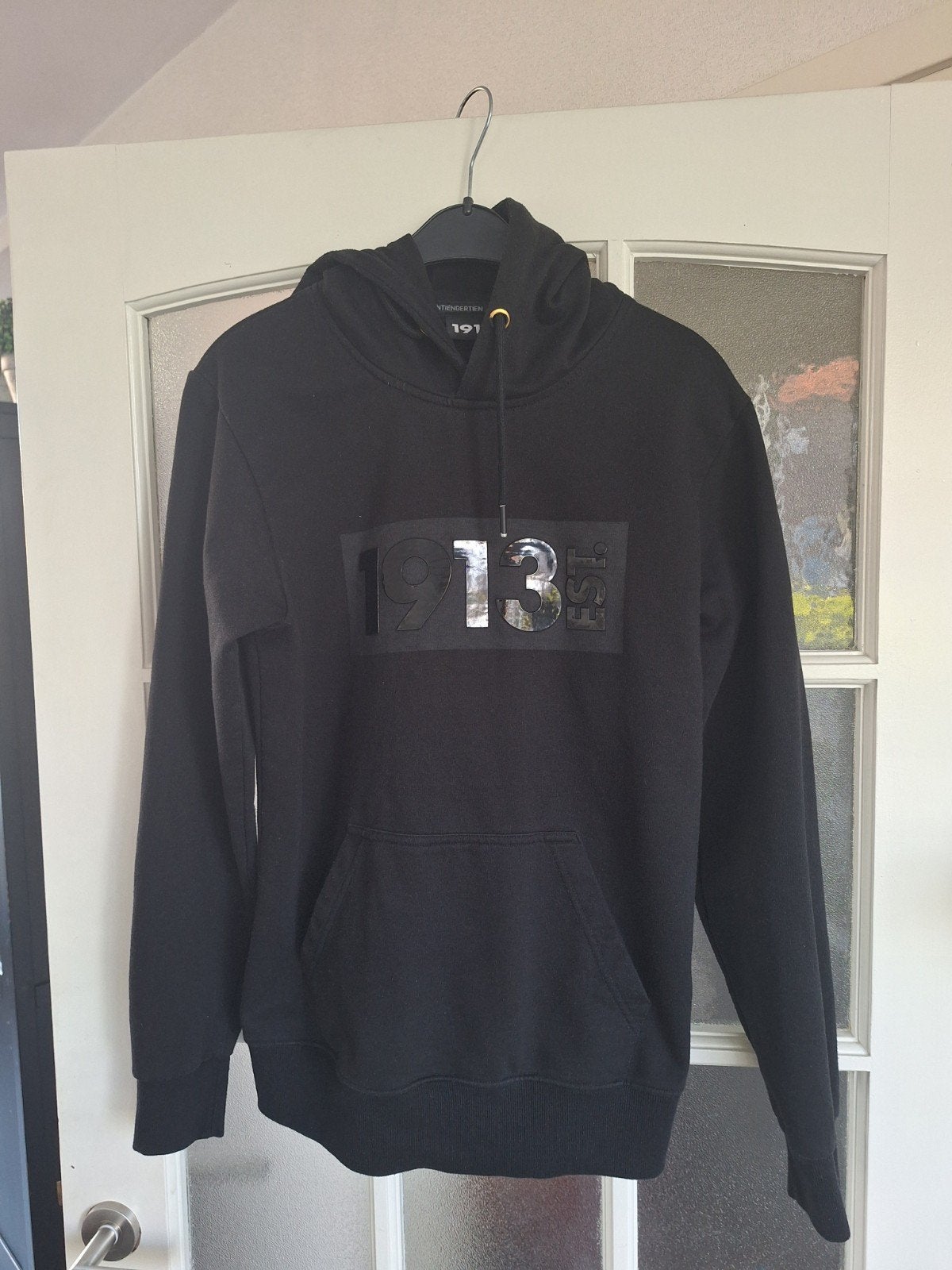 Mooie zwarte PSV hoodie met '1913' print - maat M, Ophalen of Verzenden, Zo goed als nieuw, Zwart