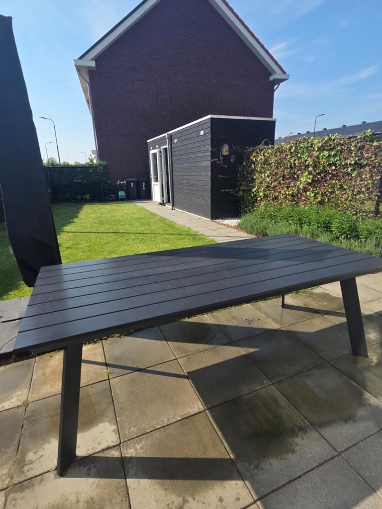Woood Veerle tuintafel 220x100cm als nieuw!, Ophalen of Verzenden, Zo goed als nieuw, Campingtafel