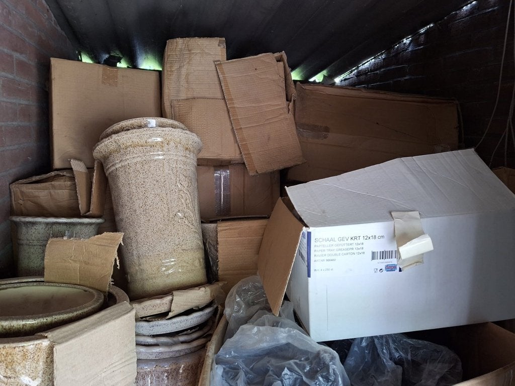 B-keus bloempotten en Chinese vazen (diverse afmetingen), Tuin en Terras, Bloempotten, Gebruikt, Aardewerk, Minder dan 40 cm, Minder dan 25 cm