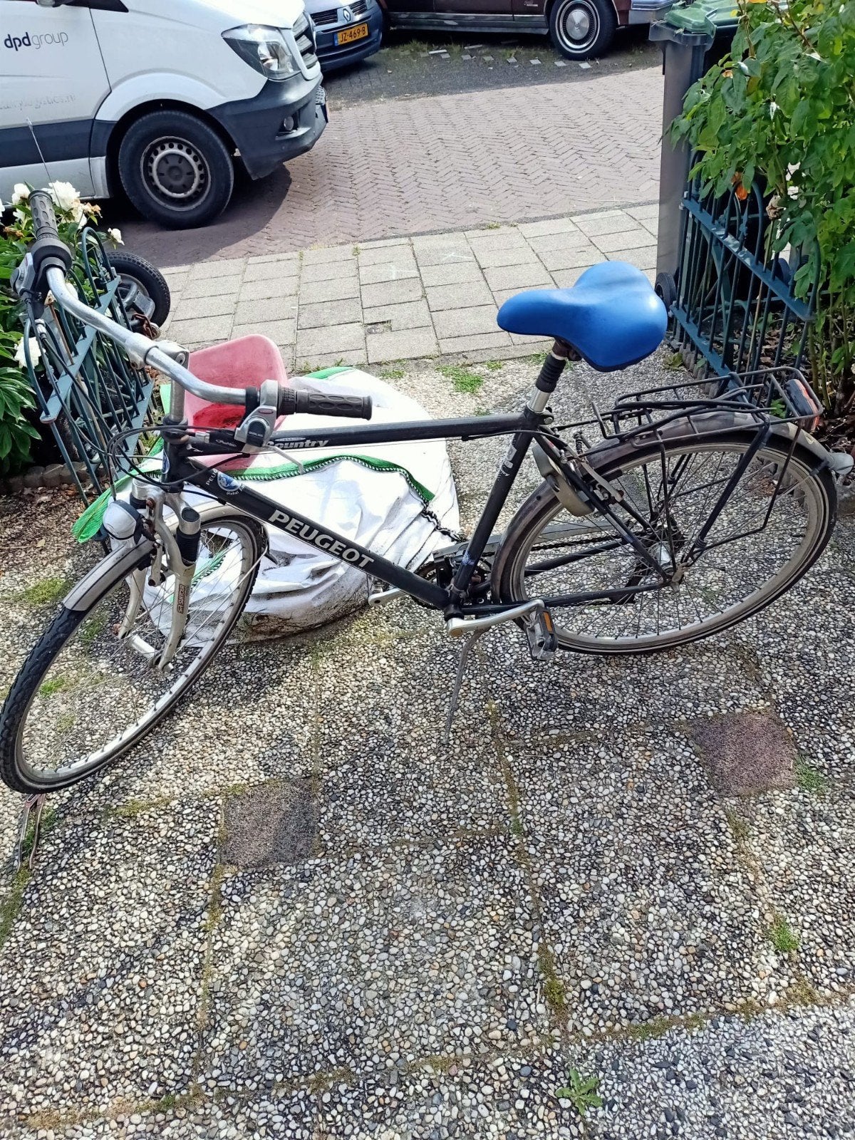 Peugeot Country fiets met bagagedrager, Overige merken, Gebruikt, Velgrem, Versnellingen