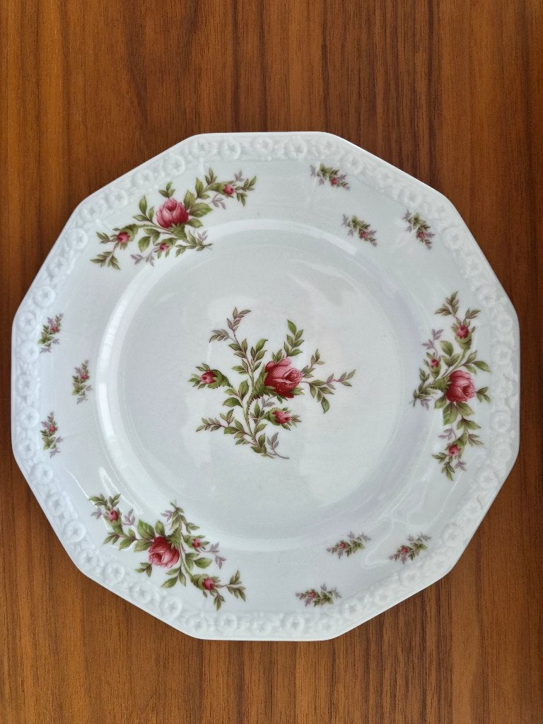 Rosenthal servies - uitgebreide set met roosdecor 'Maria', Ophalen