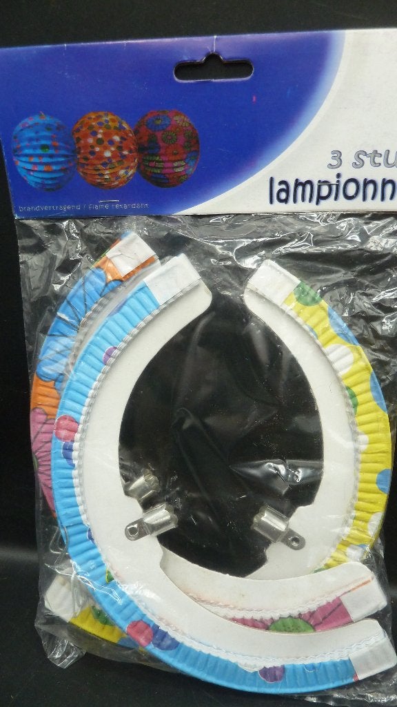 Pakje met 3 vrolijke sint Maarten lampions, Ophalen of Verzenden, Nieuw