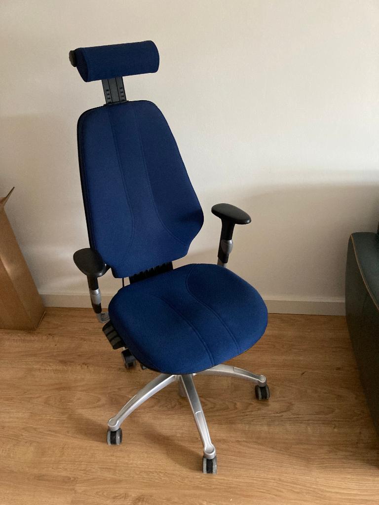 RH logic 400 XL, Huis en Inrichting, Bureaustoelen, Gebruikt, Blauw, Ophalen of Verzenden, Bureaustoel