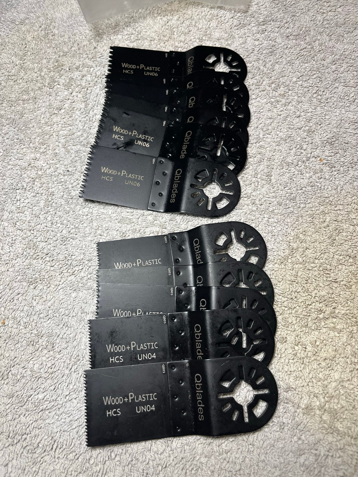 Qblades HCS UN06 (6) & UN04 (5) Multitool Zaagbladen - Nieuw, Ophalen of Verzenden, Nieuw, Zaag, Overige merken