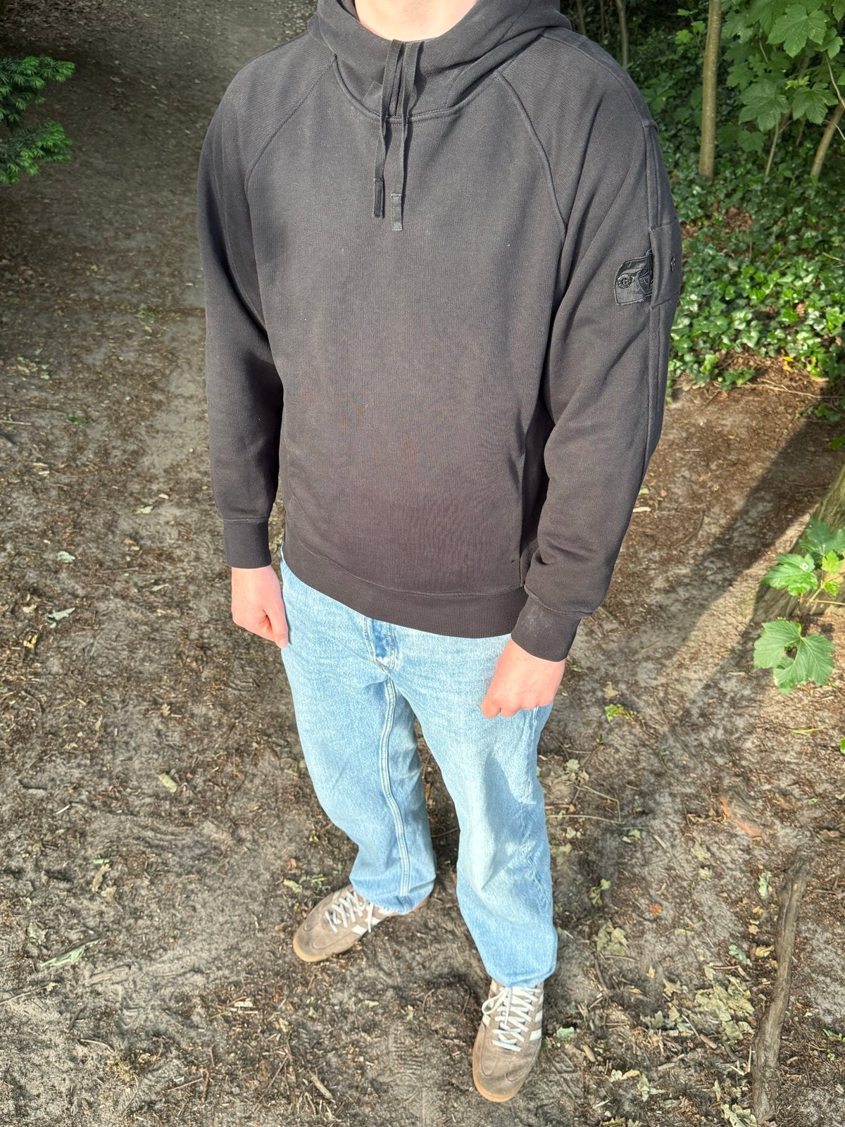 Stone Island Ghost Hoodie Zwart Maat M Topstoney, Ophalen of Verzenden, Zo goed als nieuw