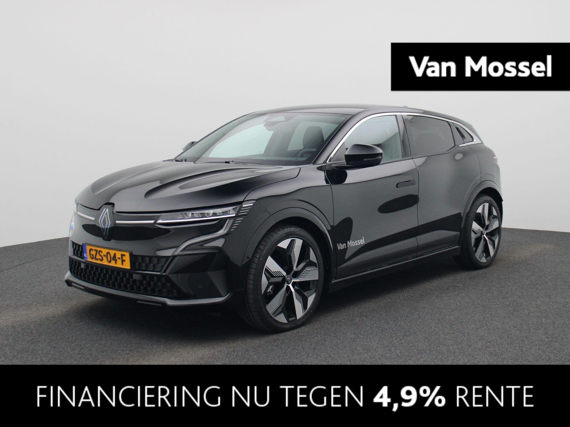 Renault Megane E-Tech comfort range techno 60 kWh | Pack Aug, Zwart, 462 km, 1619 kg, 900 kg