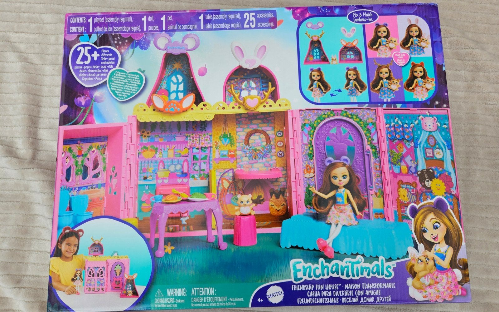 Enchantimals Friendship Fun House Poppenhuis Nieuw, Kinderen en Baby's, Ophalen of Verzenden, Nieuw, Poppenhuis