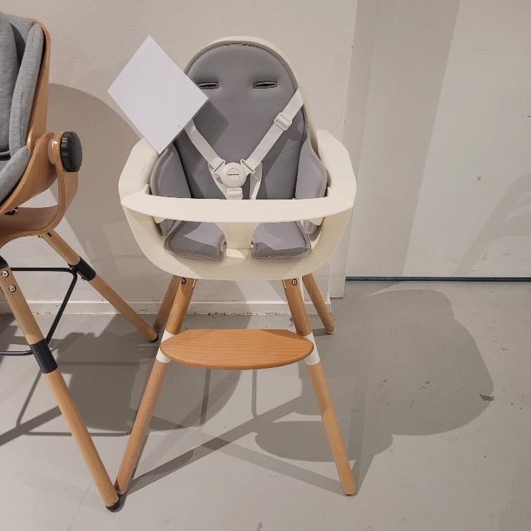 Childhome Evolu 2-in-1 Kinderstoel Naturel / Wit, Ophalen, Zo goed als nieuw, Overige typen, Stoelverkleiner