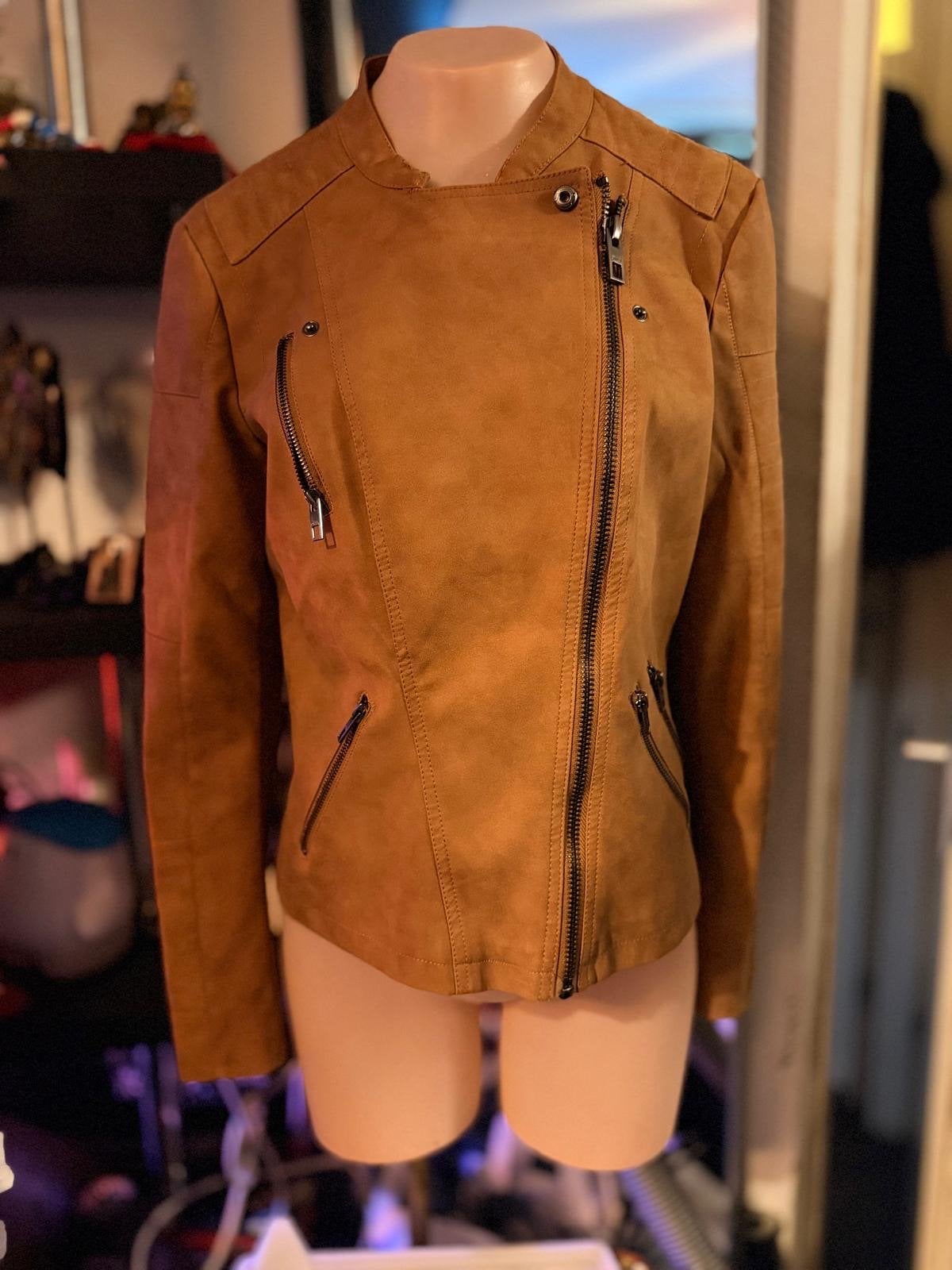 Faux leren Only bikerjack in perfecte staat, Ophalen of Verzenden, Zo goed als nieuw, Maat 38/40 (M), Bruin