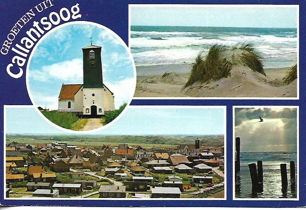 Callantsoog- -4-luik., Verzamelen, Ansichtkaarten | Nederland, Verzenden, 1960 tot 1980, Gelopen, Noord-Holland