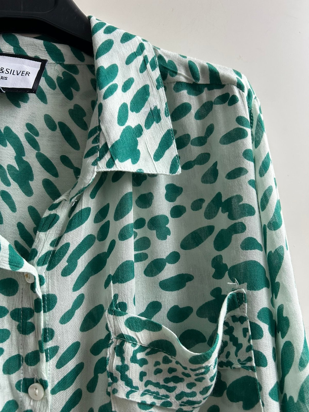 GOLD AND SILVER losvallende blouse mt M/L, Kleding | Dames, Maat 38/40 (M), -, Verzenden, Parijs