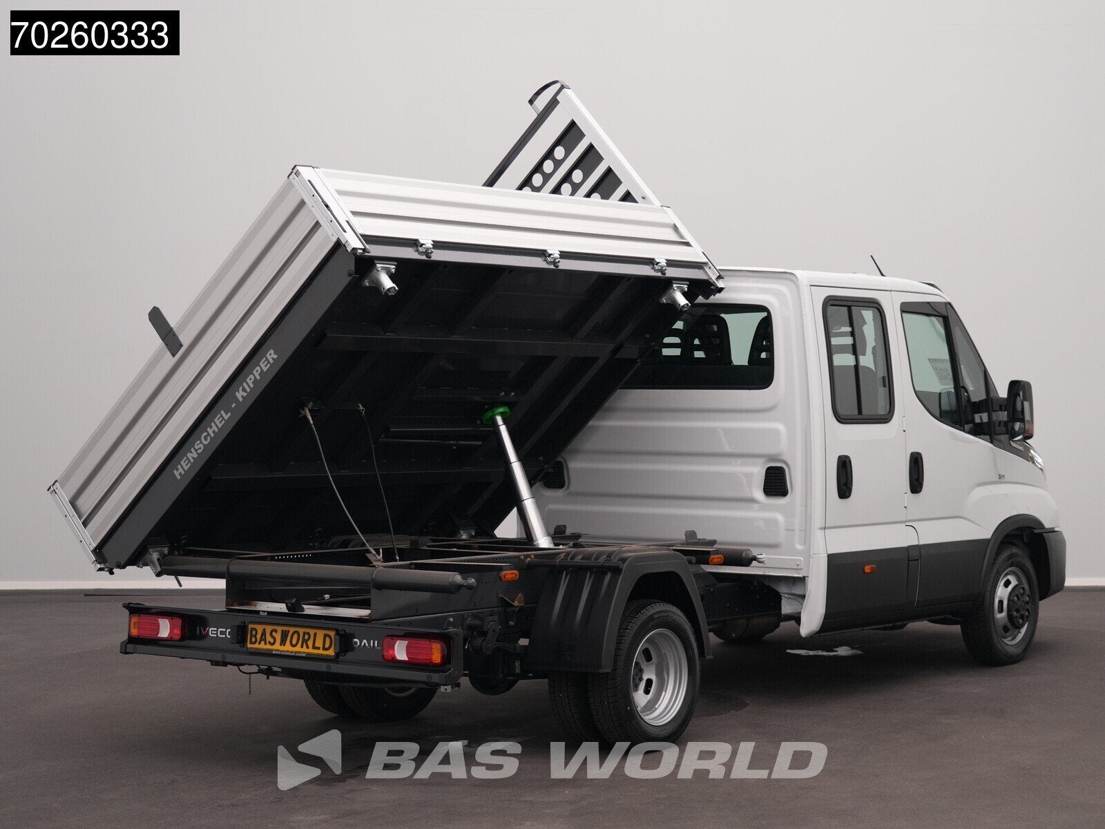 Iveco Daily 35C21 3-Zijdige Kipper Dubbel Cabine 210PK 3.0L, Auto's, Automaat, Stof, Euro 6, 4 cilinders