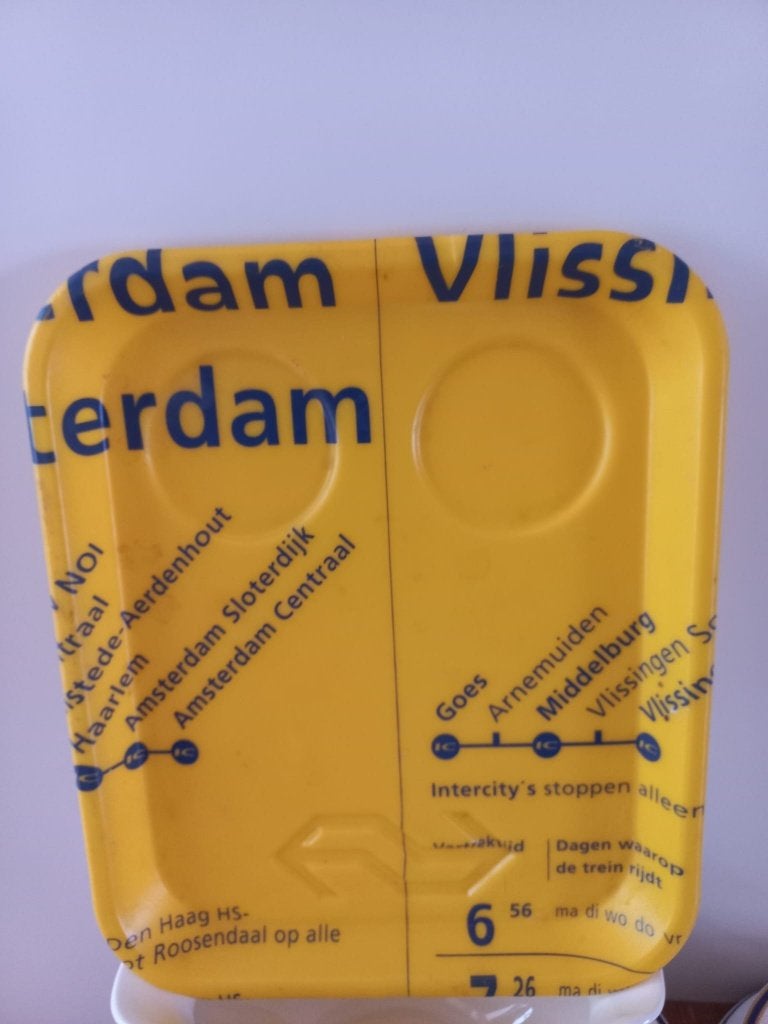 Dienblad NS trein retro, Verzamelen, Retro, Overige typen, Ophalen