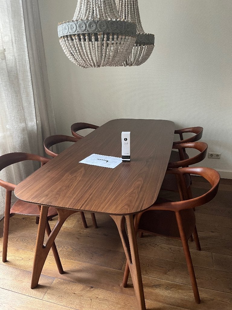 Nieuw Houten eetkamerset van Goossens, Huis en Inrichting, Ophalen, Nieuw, 4 tot 6 stoelen