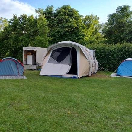 Quechua Airseconds F&B 6.3 opblaasbare tent met luifel, Caravans en Kamperen, Tenten, Ophalen, Gebruikt, Meer dan 6
