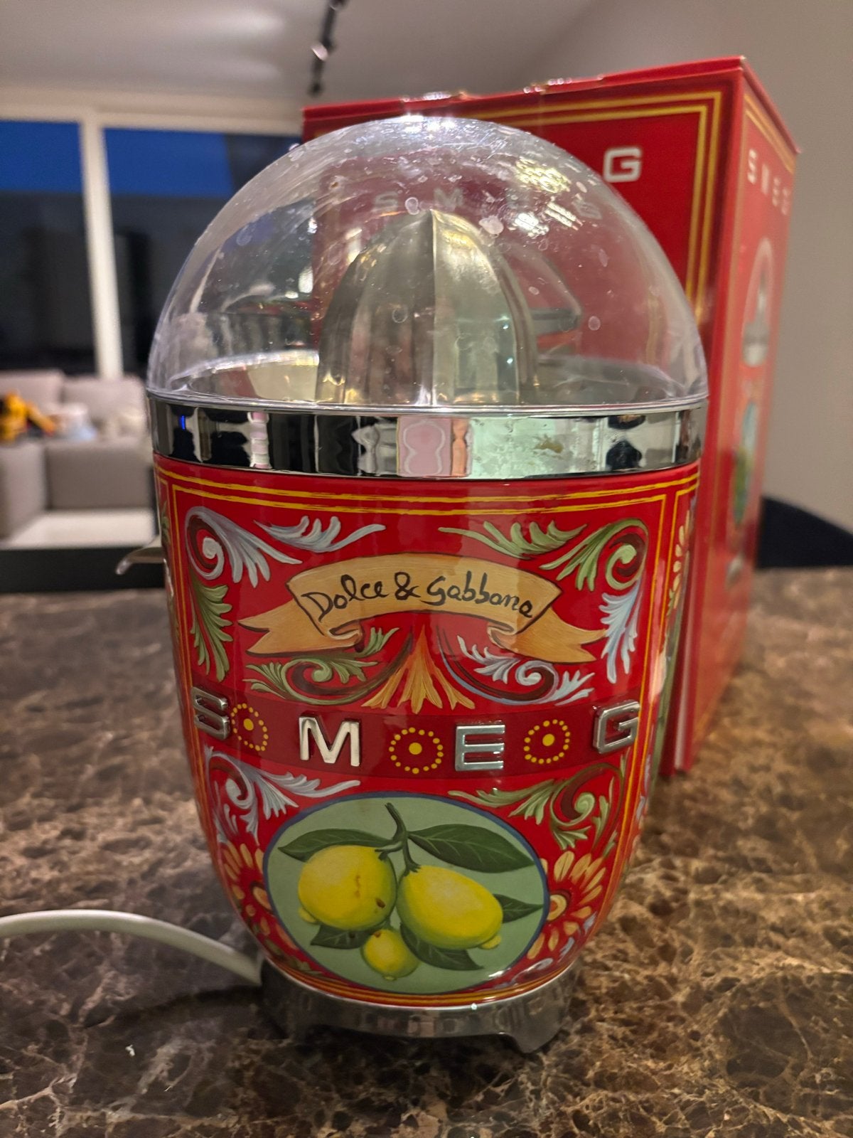 SMEG Dolce & Gabbana Citruspers - Zo goed als nieuw, Ophalen of Verzenden, Zo goed als nieuw