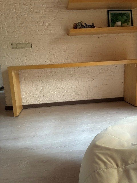 Ikea bedtafel, Huis en Inrichting, Ophalen, Zo goed als nieuw, 150 tot 200 cm, 25 tot 50 cm