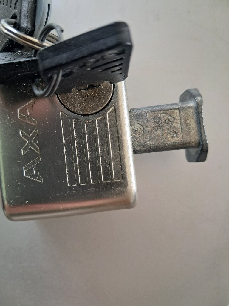 Axa raamslot, Ophalen, Gebruikt, Rvs, Slot