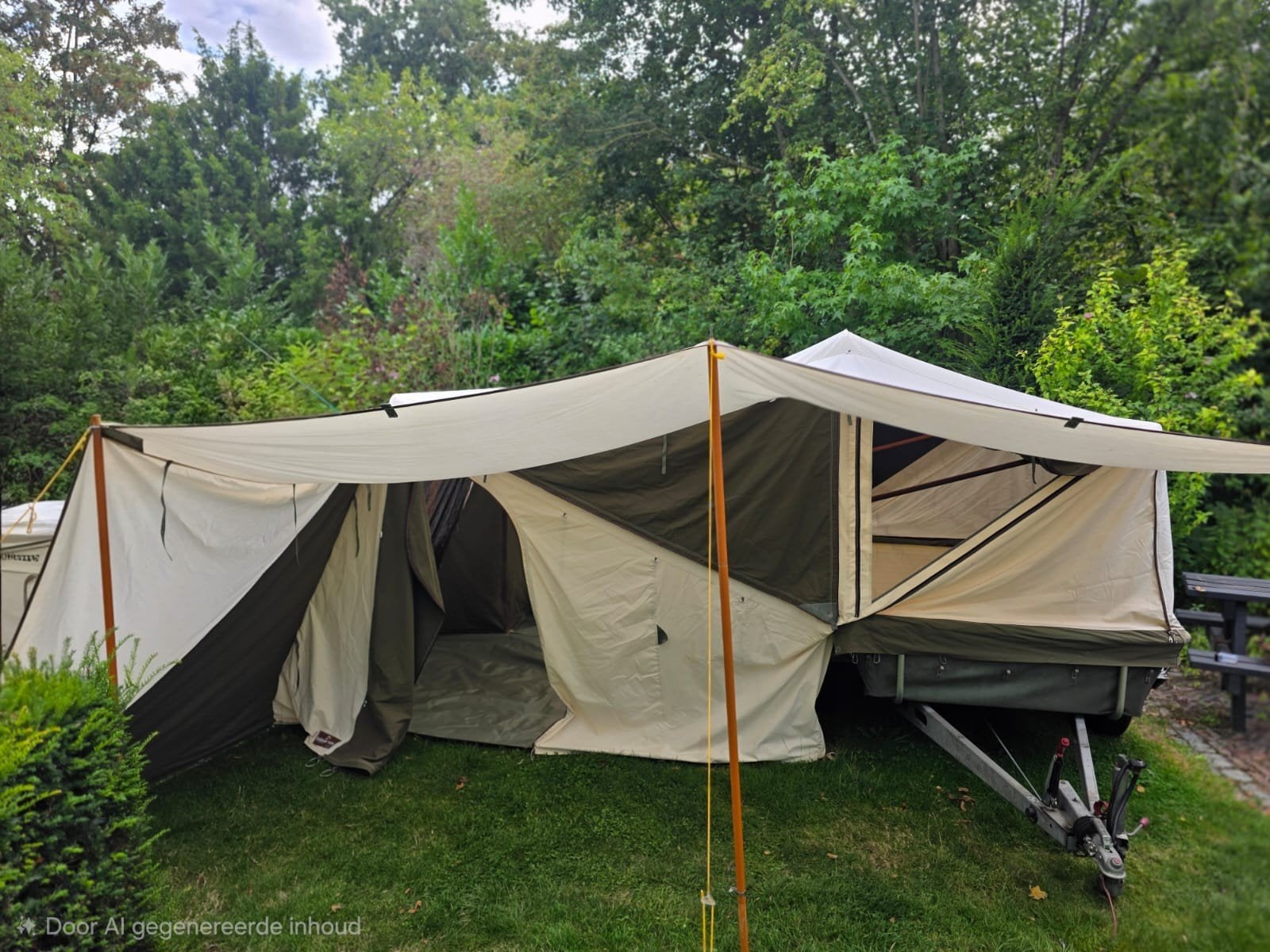 vouwwagen Holtkamper Cocoon, Caravans en Kamperen, Ophalen, Beige, Holtkamper, Tot en met 4