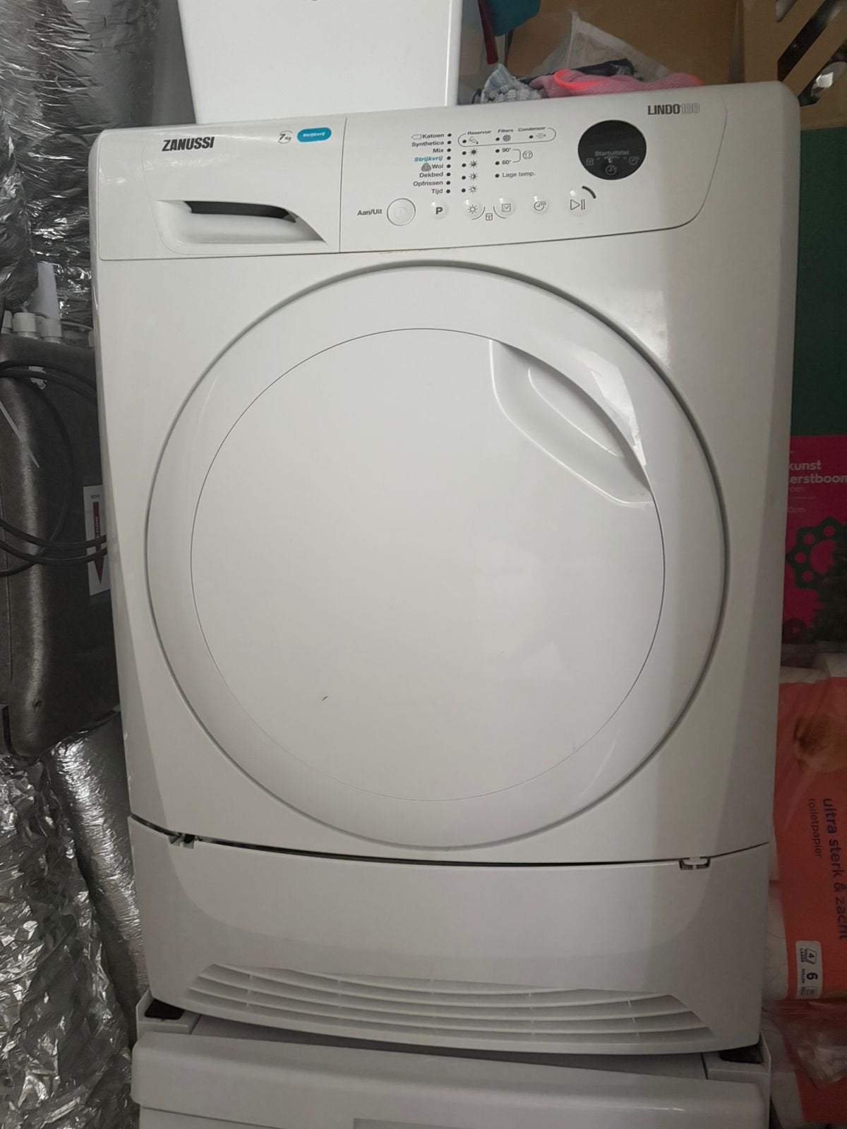 Dryer for sale, Ophalen, Gebruikt, 1200 tot 1600 toeren, 85 tot 90 cm