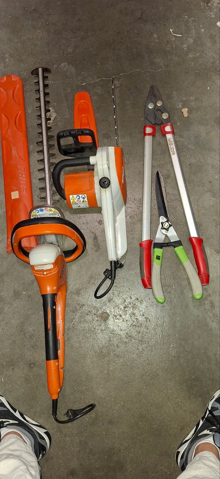 Stihl kettingzaag, heggenschaar en tuingereedschap set, Tuin en Terras, Ophalen, Gebruikt, Elektrisch, Stihl