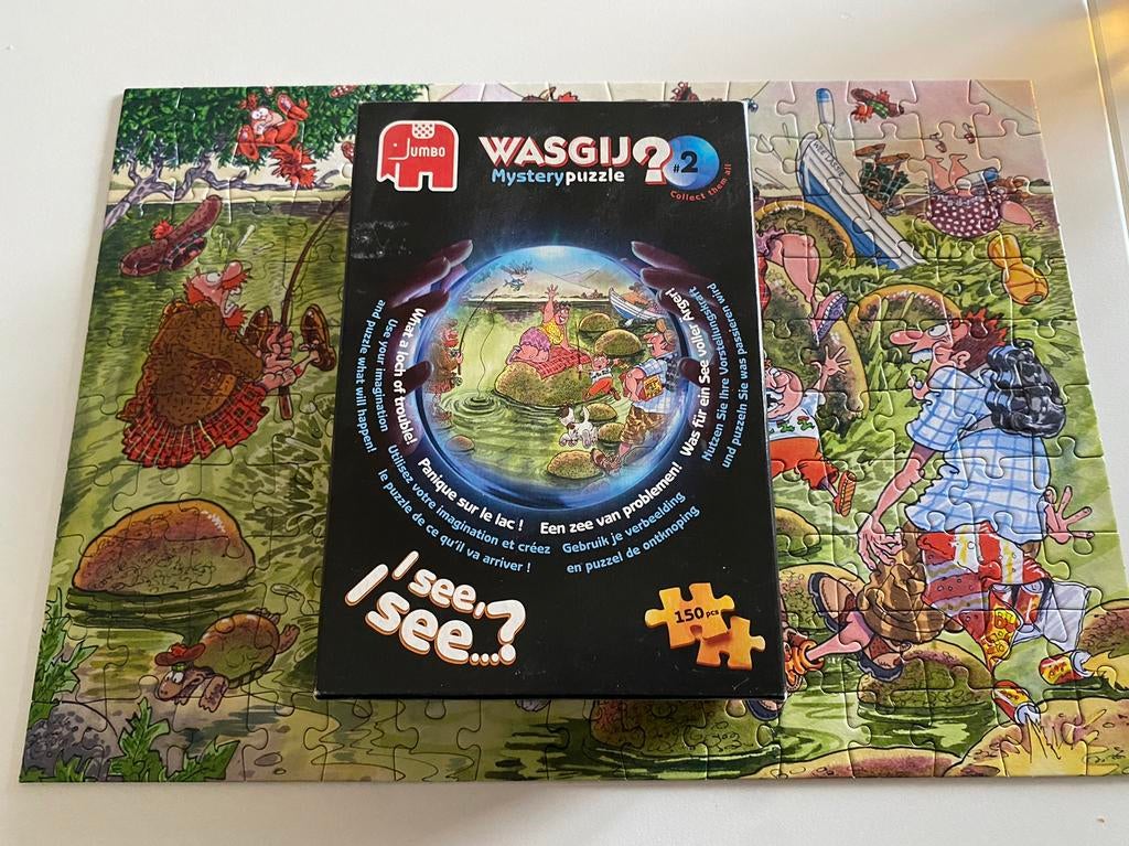 Wasgij mystery puzzle 150 stukjes, Hobby en Vrije tijd, Denksport en Puzzels, Ophalen of Verzenden, Minder dan 500 stukjes, Zo goed als nieuw