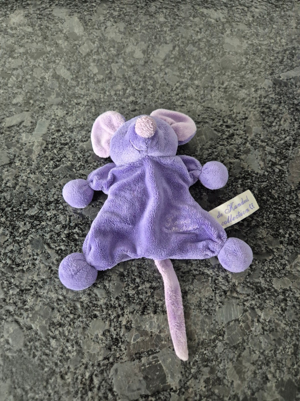 Tiamo / Het Kandeel - Knuffeldoekje Muis Paars, Kinderen en Baby's, Ophalen of Verzenden, Overige typen