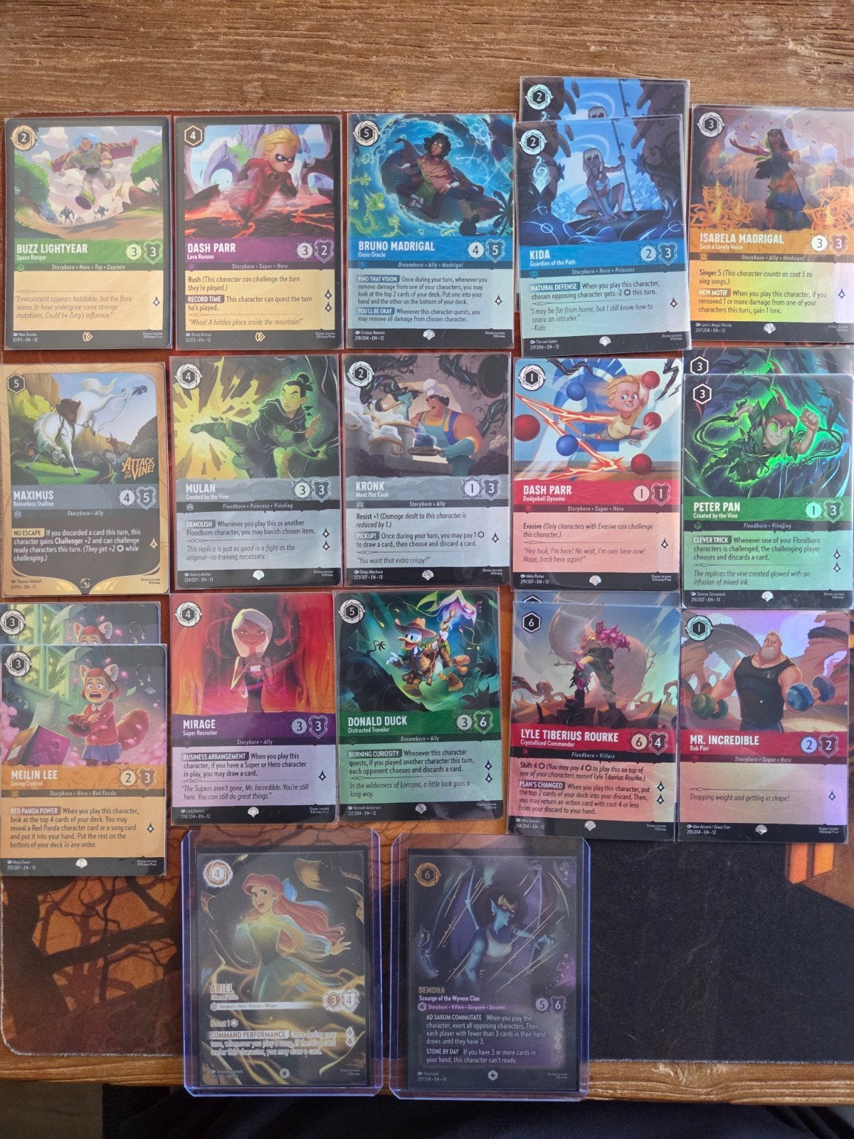 Lorcana epics/iconic/enchanted/promo's, Ophalen of Verzenden, Nieuw, Meerdere kaarten, Foil