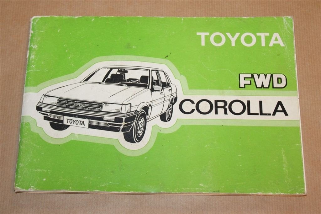 Instruktieboekje Toyota Corolla Fwd - 1985, Ophalen of Verzenden