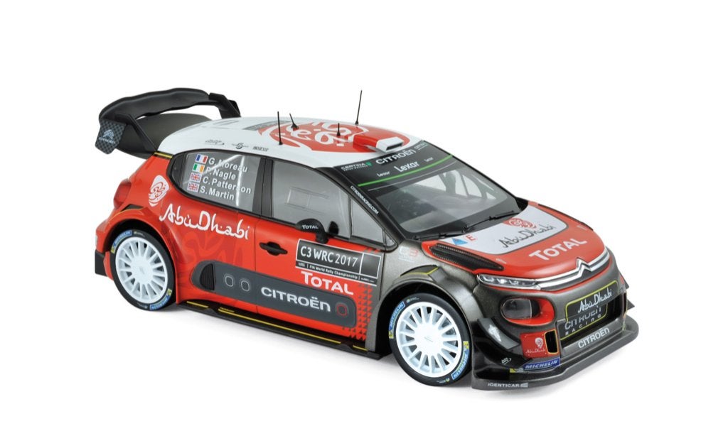 Citroen C3 WRC officiële presentie 2017 Norev 1:18, Hobby en Vrije tijd, Ophalen of Verzenden, Nieuw, Auto, Norev