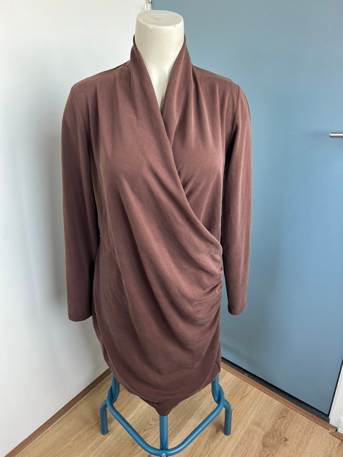 Inwear bruin overslag jurkje xl catja dress modal, Bruin, Maat 46/48 (XL) of groter, Ophalen of Verzenden, Zo goed als nieuw