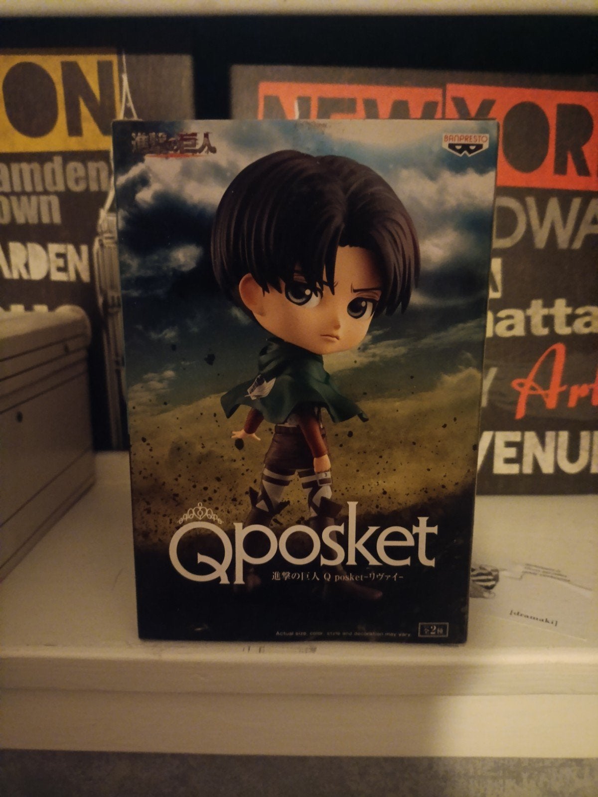 Qposket Levi Ackerman Attack on Titan figuur, Verzamelen, Ophalen of Verzenden, Zo goed als nieuw