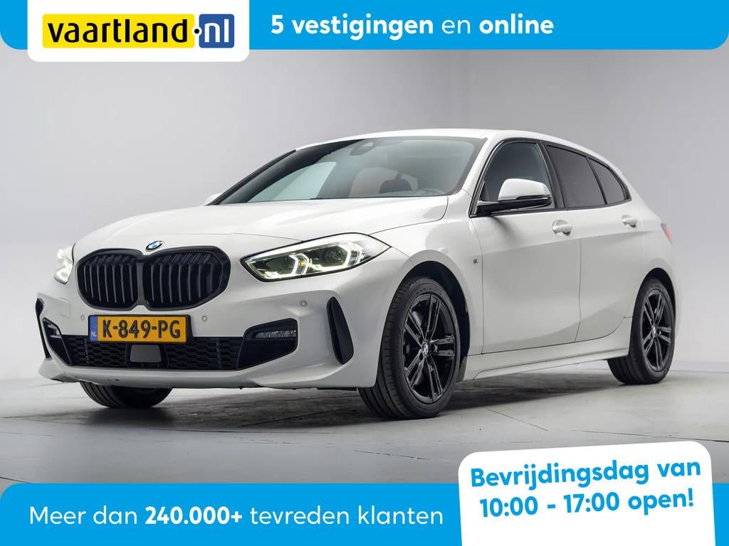 BMW 1-serie 120i M Sport Business Aut. [ Climate Navi Half-l, Auto's, 1998 cc, Gebruikt, 4 cilinders, Wit