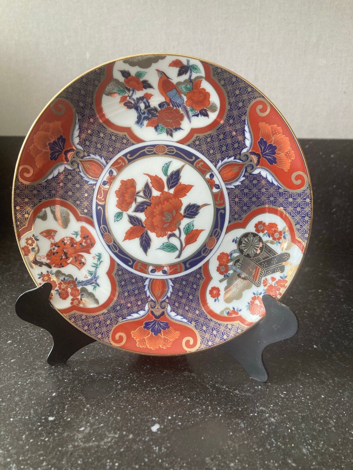 Drie Imari Japans sierbordjes - Decoratief erfstuk, Antiek en Kunst, Ophalen of Verzenden